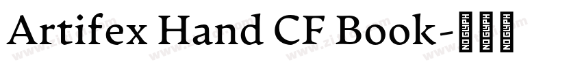 Artifex Hand CF Book字体转换